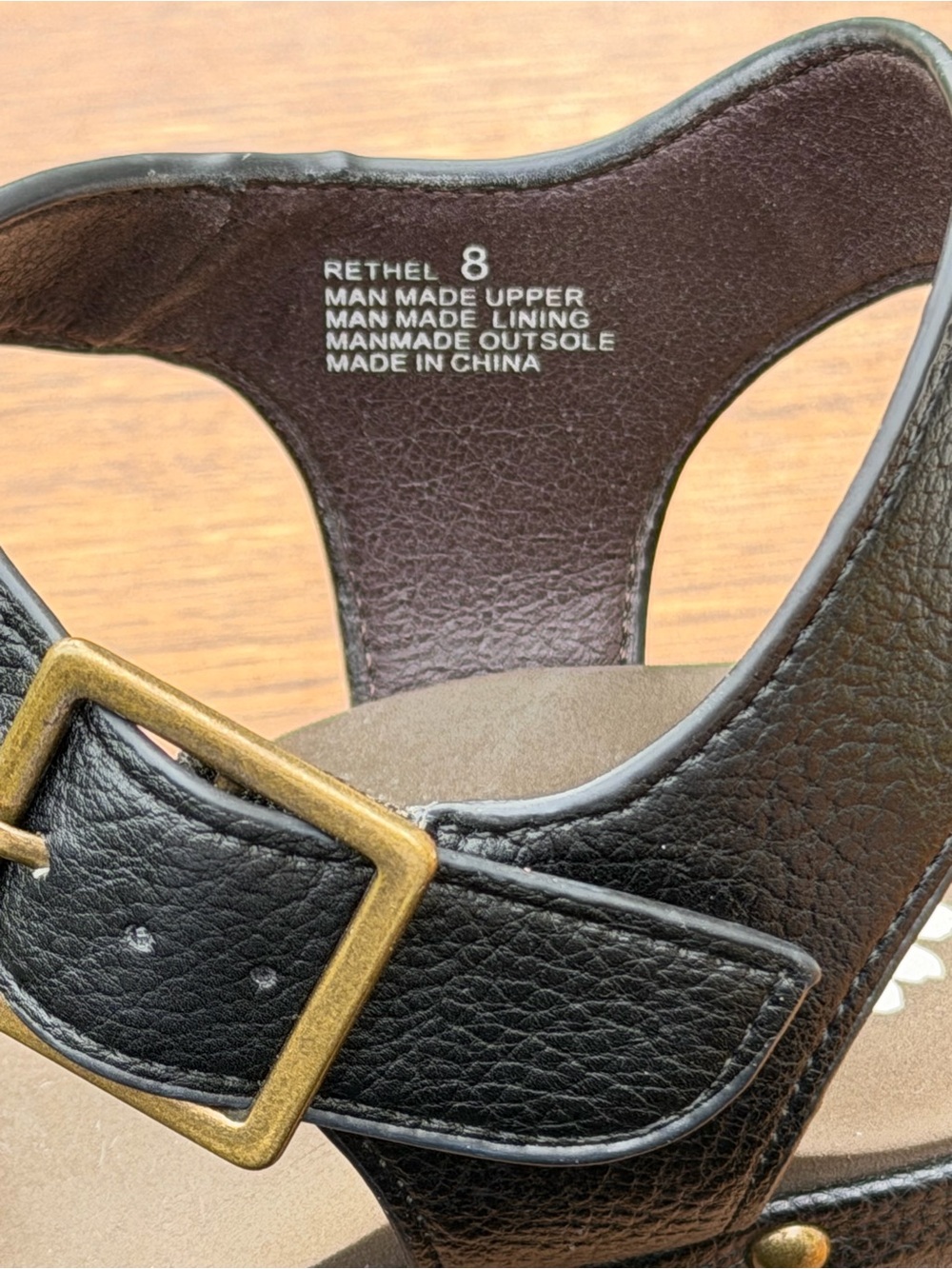 Yellow Box Rethel Platform Clog Sandals Women Size 8 Black Chunky Lug Sole - Picture 9 of 10